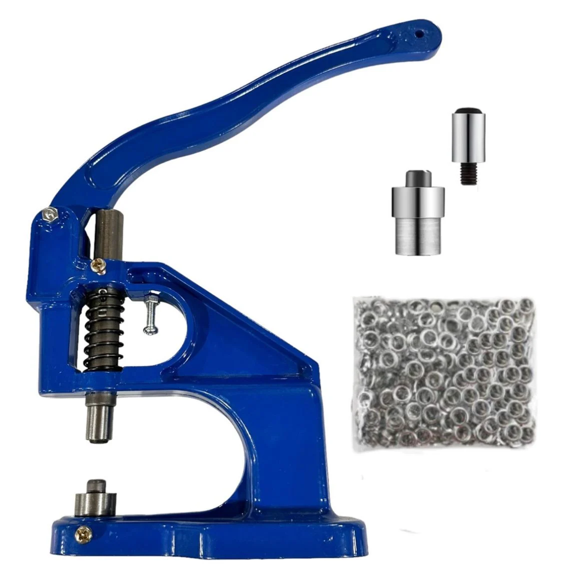 Prensa Ojetilladora + 1000 Ojetillos de 12 mm y Matriz de 12 mm