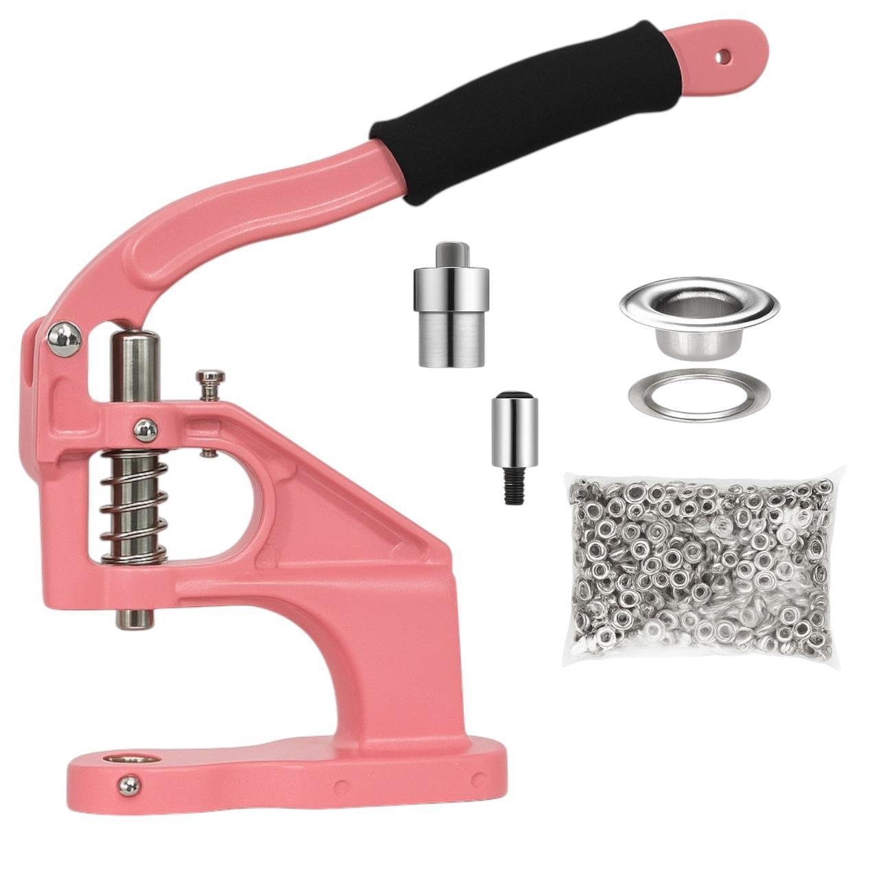 Prensa Ojetilladora + Matriz de 12 mm y 1000 Ojetillos de 12 mm